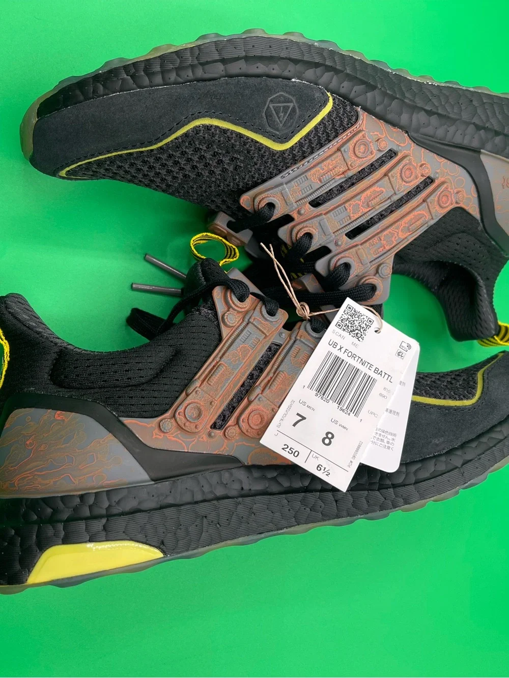 Adidas x Fortnite UltraBoost 1.0 Men's 7 Battle Bus Black JQ0718 New With tags